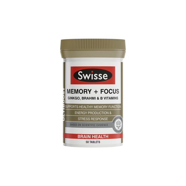 Swisse Ultiboost Memory + Focus, 50 Tablets