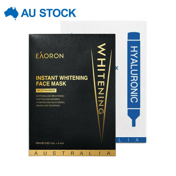 Eaoron Hyaluronic Acid Collagen Deep Hydrating White Face Mask Minimising Dark