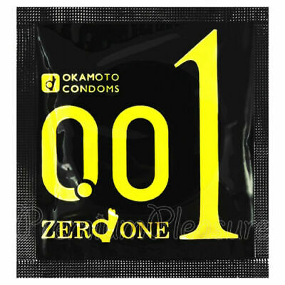 Clearance Okamoto 001 Original Package 0.01mm thinnest Condoms Size 3 pieces