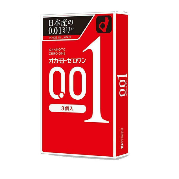 Clearance Okamoto 001 Original Package 0.01mm thinnest Condoms Size 3 pieces