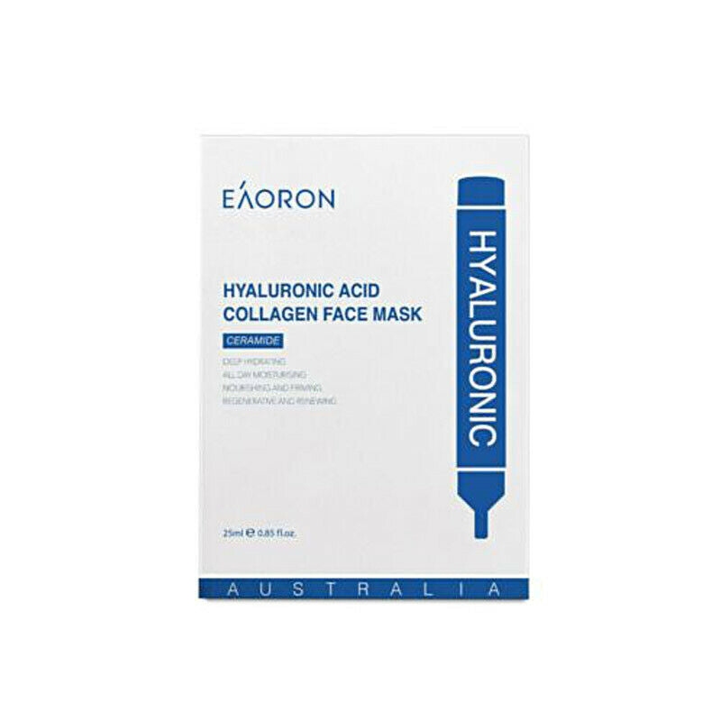 Eaoron Hyaluronic Acid Collagen Deep Hydrating White Face Mask Minimising Dark