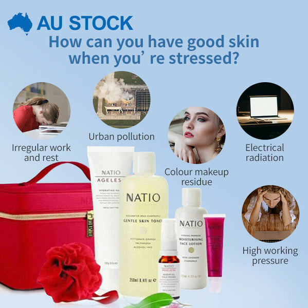 Naatio Red Six-Piece Facial Moisturizing Skin Care Nourishing Women's Gift Box