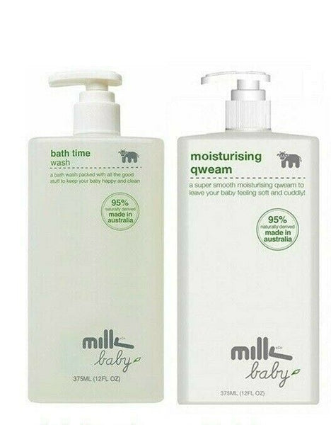 Baby Milk Conditioner Bath Wash Moisturising Delicate Sensitive Skin with Pump