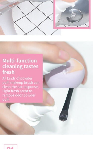 100ml Makeup Brush Cleaner Spray Cosmetic Deep Cleaning Quick-Dry No-Wash Liquid