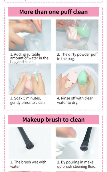 100ml Makeup Brush Cleaner Spray Cosmetic Deep Cleaning Quick-Dry No-Wash Liquid