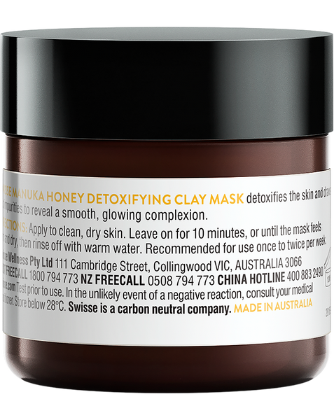 Swisse Manuka Honey Detoxifying Facial Mask 70 g