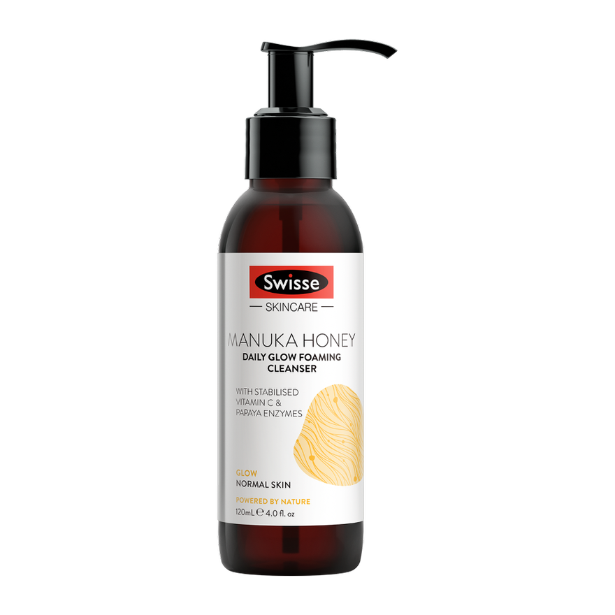 Swisse Manuka Honey Daily Glow Foaming Cleanser 120Ml, 159 g