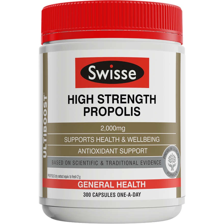 Swisse Ultiboost High Strength Propolis 300 Capsules, 0.1009 kilograms